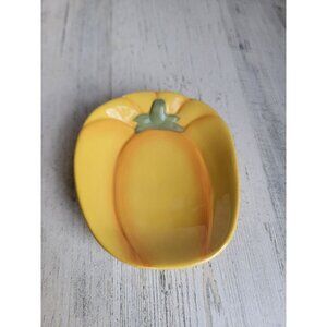 Pier 1 yellow pepper spoon rest‎ trinket dish decor vegetable home decor